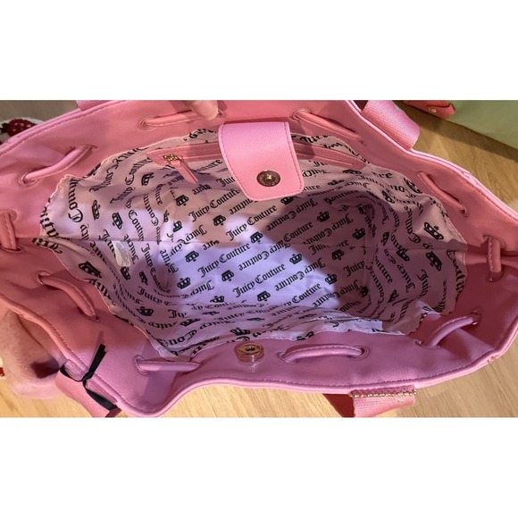 JUICY COUTURE RETRO STRAWBERRY TOTE RETRO GREEN Bag Handbag Purse NWT Y2K 🍓 - Picture 6 of 7